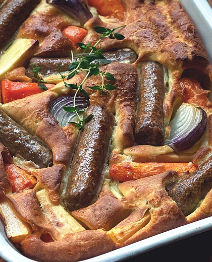 Quorn Toad in the Hole with Root Vegetables