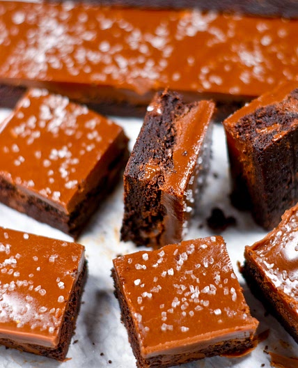 Salted Chocolate Caramel Brownies