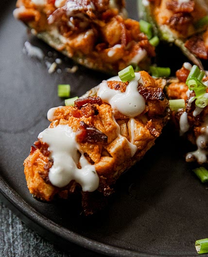 Buffalo Chicken Jalapeño Poppers