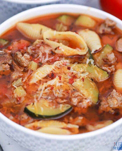 Minestrone Soup with Sausage