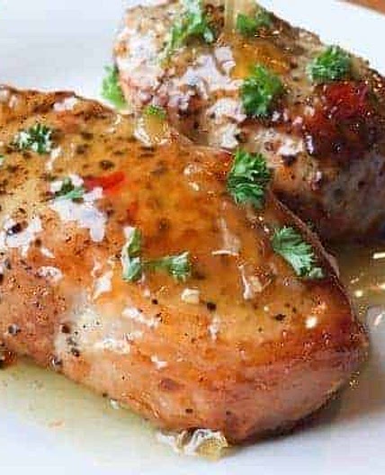 Honey Garlic Air Fryer Pork Chops