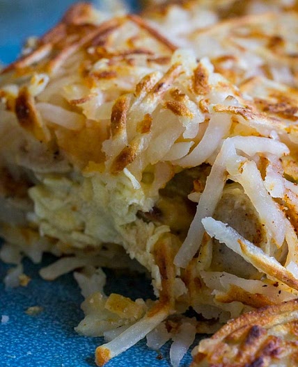 Blackstone Sausage and Egg Loaded Hash Browns