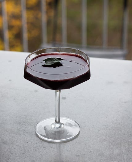 Cinnamon-Smoked Lambrusco Cocktail