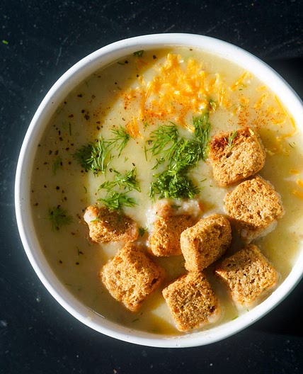 Dill Pickle Chip Soup