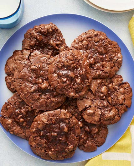 Fudgy Flourless Chocolate-Pecan Cookies