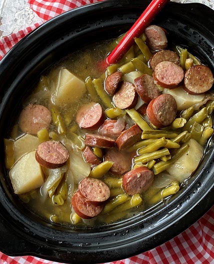 Sausage, Green Beans and Potatoes