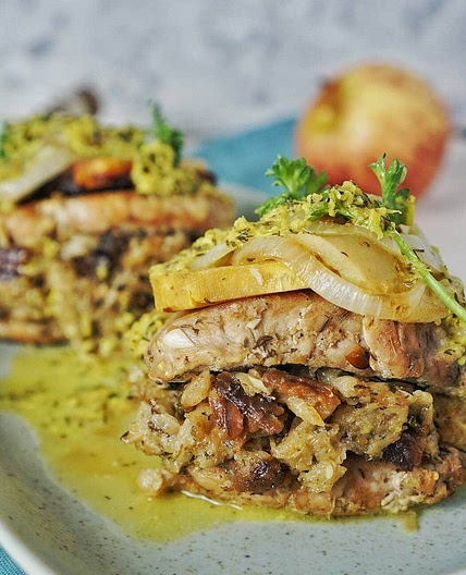 Instant Pot Stuffed Pork Chops