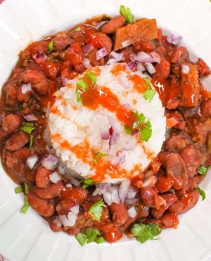 New Orleans vegan red beans and rice