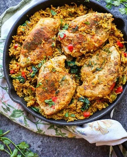 One Pot Low FODMAP Chicken and Rice