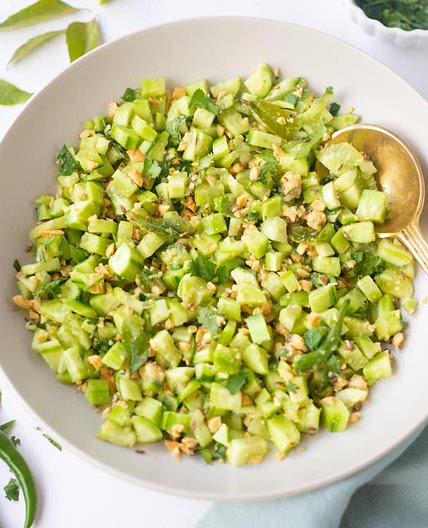 Kakdi Koshimbir (Spicy Indian Cucumber Salad)