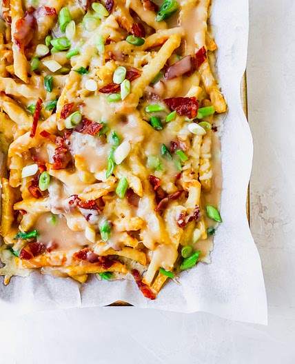 Irish Cheddar Poutine with Bacon & Whiskey Gravy