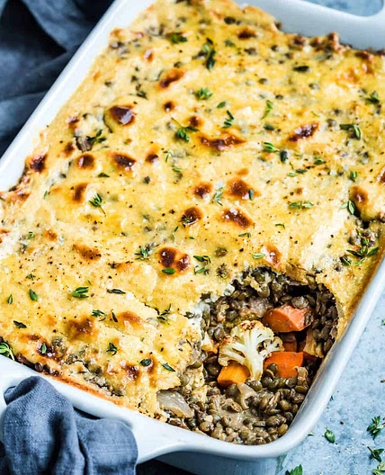 Creamy Lentil and Vegetable Bake (Vegan, Gluten-Free)