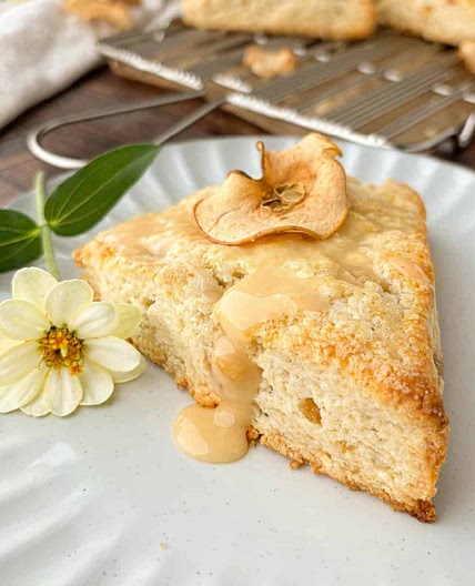 Ginger Scones with Apple Glaze