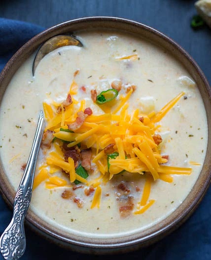 Potato Soup With Cheddar