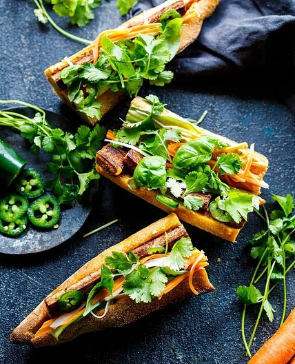 Vietnamese Banh Mi Sandwich