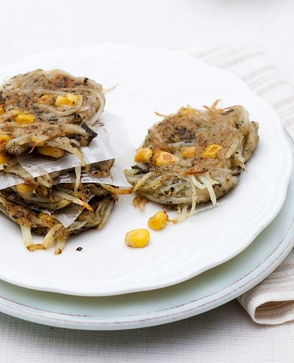 감자 녹찻잎전 만드는 법