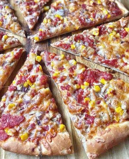 Sweetcorn Tuna Pizza