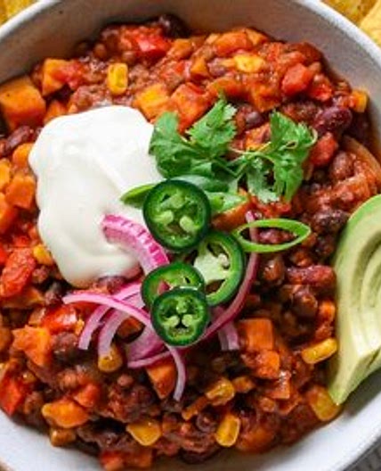 Sweet Potato Spiced Chili