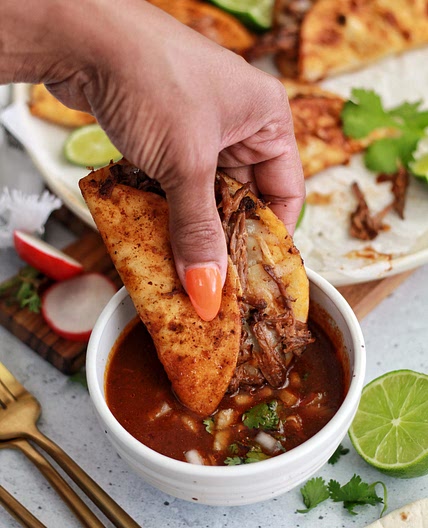 Slow Cooker Birria Tacos