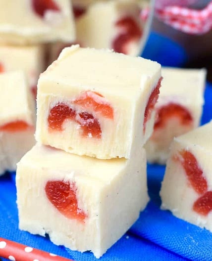 Cherry Vanilla Bean Fudge