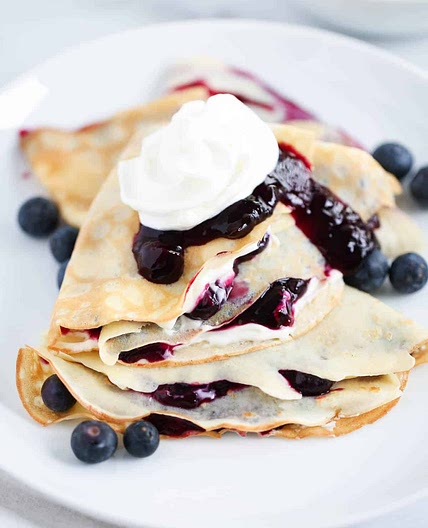 Blueberry Crepes
