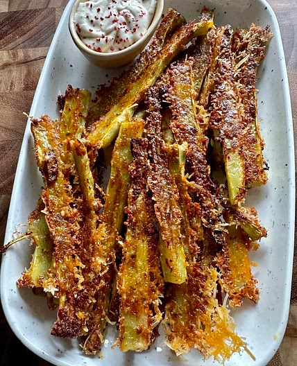 Crispy Parmesan Broccoli Sticks