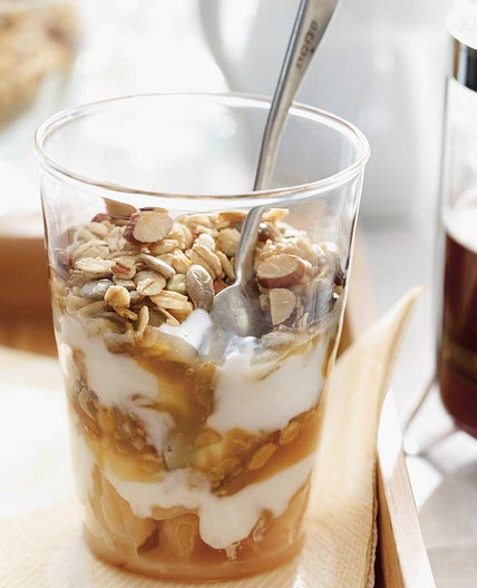 Apple Parfait with Maple Caramel