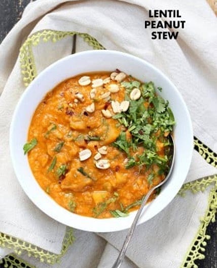 West African Peanut Lentil Soup