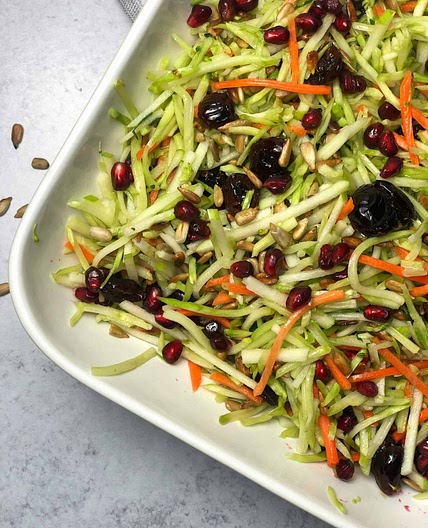 Broccoli Apple Slaw ( No-Mayo, Nut Free)