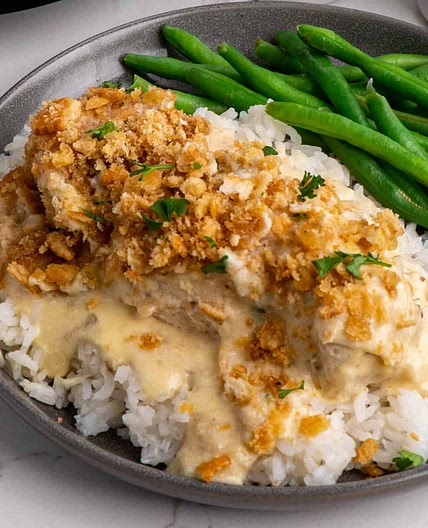 Slow Cooker Ritz Cracker Chicken