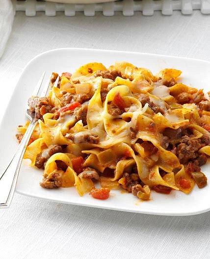 Fiesta Beef & Noodle Skillet