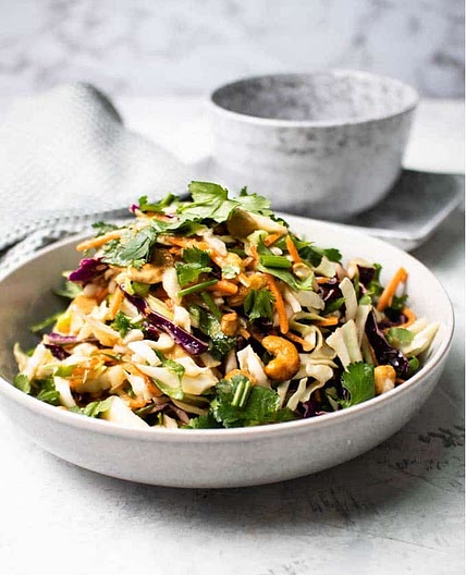 The Best Asian Slaw with Cashews