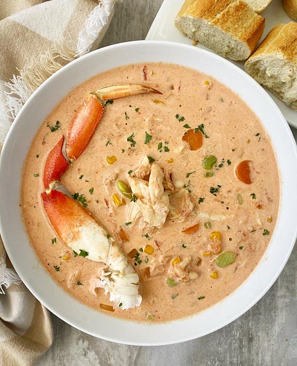 Slow Cooker Creamy Crab Soup