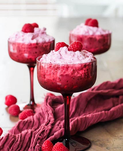 Cupid's Cloud Raspberry and Cream Dessert