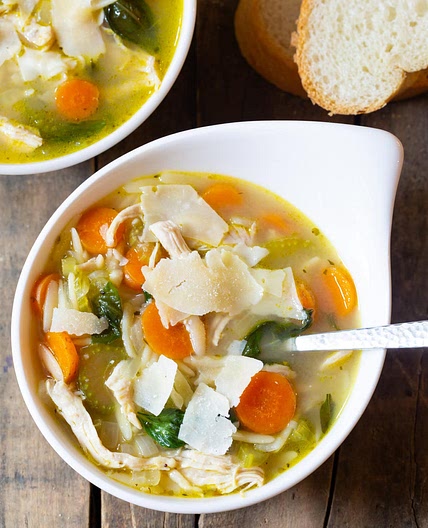 Italian Chicken Orzo Soup Recipe