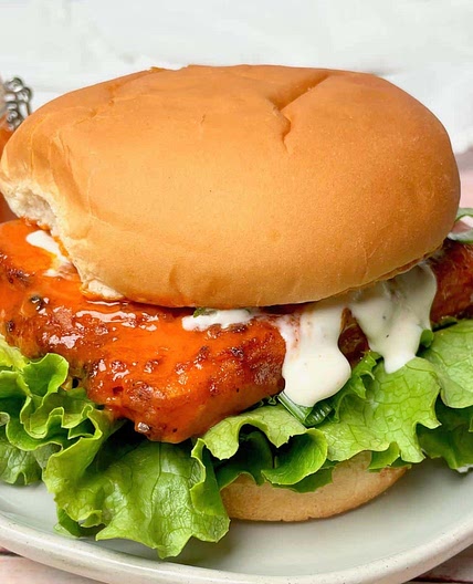Vegan Buffalo Chicken Sandwich