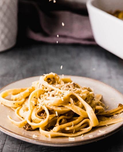 Venison Alfredo Casserole
