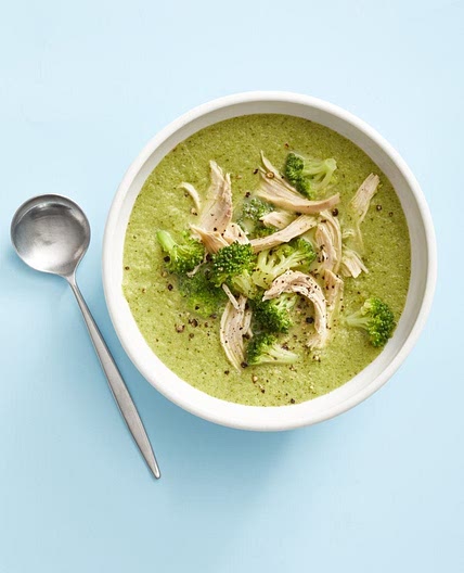 Broccoli-Parmesan Chicken Soup