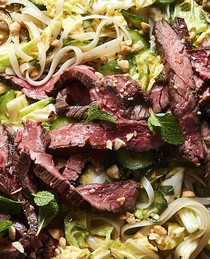 Rice Noodle Salad with Steak