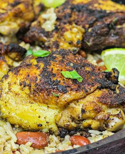 Baked Jerk Chicken Thighs