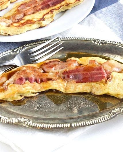 Coconut Flour Bacon Pancakes