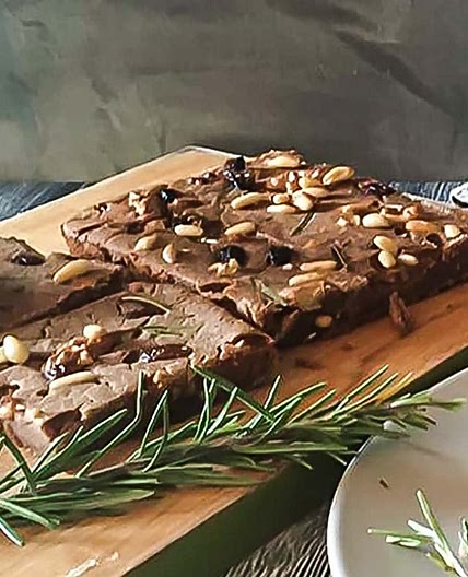 Castagnaccio (Italian Chestnut Flour Cake)