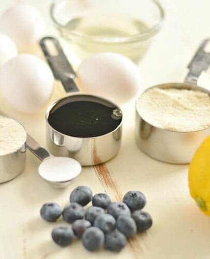 Coconut Flour Blueberry Lemon Bread