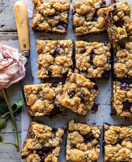 Gooey Chocolate Oatmeal Bars