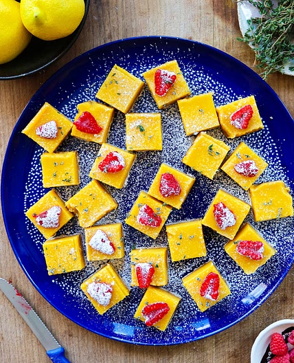 Lemon and raspberry bars