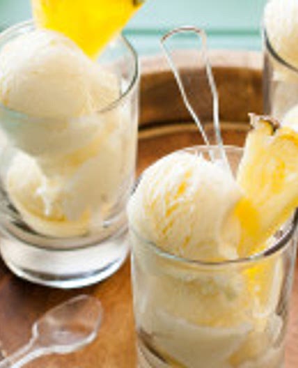 Fresh Pineapple Ice Cream