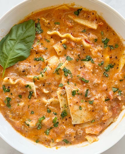 Dairy Free Lasagna Soup