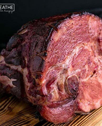 Easy Low Carb Baked Ham with Cranberry Apricot Glaze