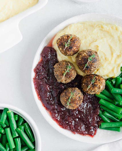 Vegan Thanksgiving Mushroom Walnut Balls