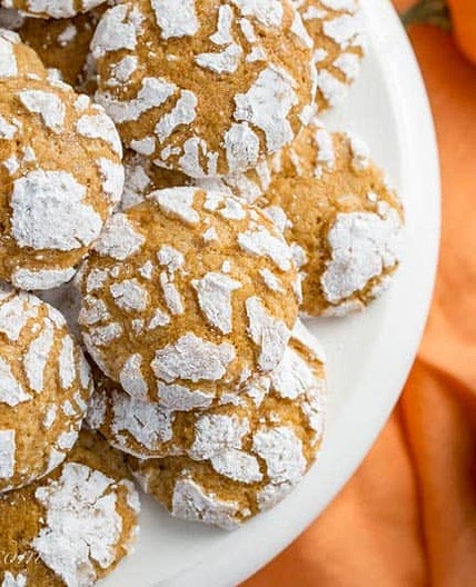 Pumpkin Crinkle Cookies